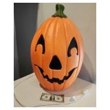 Blow Mold Lighted Jack O Lantern, 22"