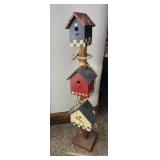 Bird House decoration pole, 41" tall