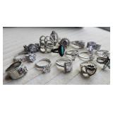 Costume  Rings, Some marked 925 China