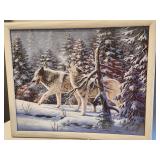 R. W. Hedge Wolf Print  22" X 17"