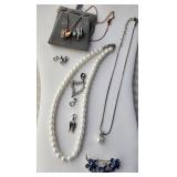 Necklaces, brooch, pendants