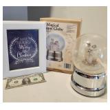 Snow Globe & framed Christmas print
