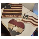 Wood patriotic decorations (3)