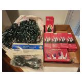 Strings of Christmas lights, some new