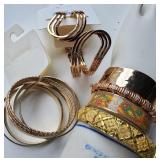 Metal Band Bracelets, gold color