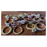 Costume Rings, Gold Tones