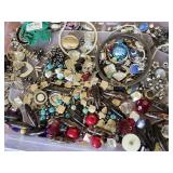 Broken jewelry, beads, earrings