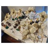 Poinsettias, Pine Cones & Candles