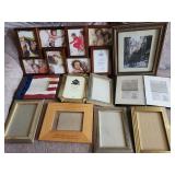 Picture frames, various sizes & designs
