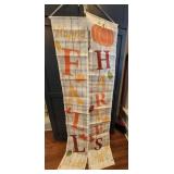 Harvest, Fall Porch Door Banners, new