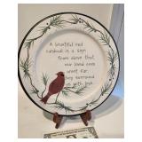 Cardinal plate of remembrance