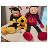 Plush Love Bug & Honey Bee Toys