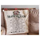 Home Rules Tapestry, Bible Verses