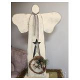 Wood Angel Figure, 45" T, 28" W