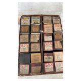 Box of Antique Player Piano Rolls