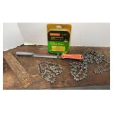 Chainsaw Chain, Sharpener & Splitting Wedge