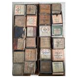 Box of Antique Player Piano Rolls