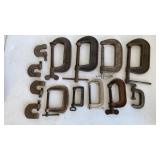 Various size C-Clamps
