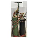 Oxy Acetylene Torch, Bottles & Cart