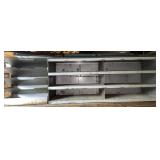 Metal File Shelf & Cubbies 34x11x14