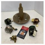 Vtg Johnson & Bronson Reels and Boat Anchor