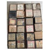 Box of Antique Player Piano Rolls