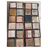 Box of Antique Player Piano Rolls