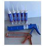 Caulk Guns & White Exterior Sealant