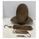 Antique Spring Scales & Pans