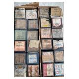 Box of Antique Player Piano Rolls