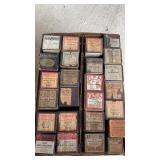 Box of Antique Player Piano Rolls