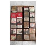 Box of Antique Player Piano Rolls