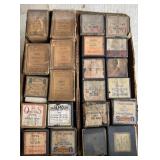 Box of Antique Player Piano Rolls