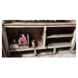 Antique School Bookcase used for shop storage