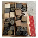 Box of Antique Player Piano Rolls