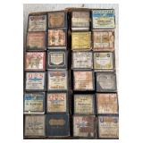 Box of Antique Player Piano Rolls