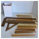 Antique Wooden Rules & Scale Ruler