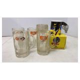 Vtg A&W Root Beer Mugs & Dick Tracy Cup