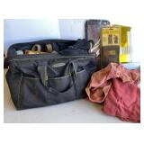 Canvas tool Bag, Shop Rags, Vtg nail apron &