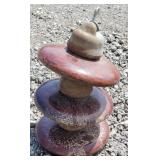 (BC) Vintage High Voltage Insulators Brown