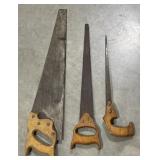 (S) Handheld Saws with Wooden HandlesLargest