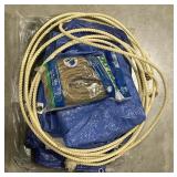 (V) Lot of Tarp and Poly Rope