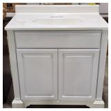 (WE) Bathroom Vanity 2-Door Sink Top 36" Snowdrift