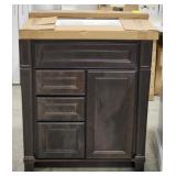 (WE) Bathroom Vanity 3-Drawer Sink Top 30"