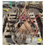 (AJ) Full Pallet Manual Yard Tools