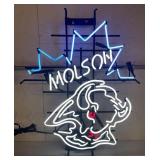 (QQ) Molson 3 Color Neon Sign, 26in x 34in