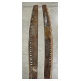 (S) Antique Cross Cut Saws With Wood Blade Covers