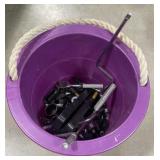 (V) Bucket of Sockets Approx. (13 in Dia. X 13