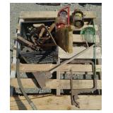 (Z) Pallet Lot Saws Lanterns Valve Compressor +