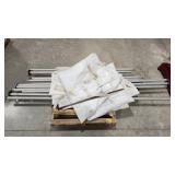 (R) Tent W/ Metal Poles, Spikes, & Tarps. Blue